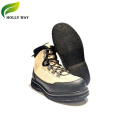 Anti-slip fly fishing wading shoes with black felt sole